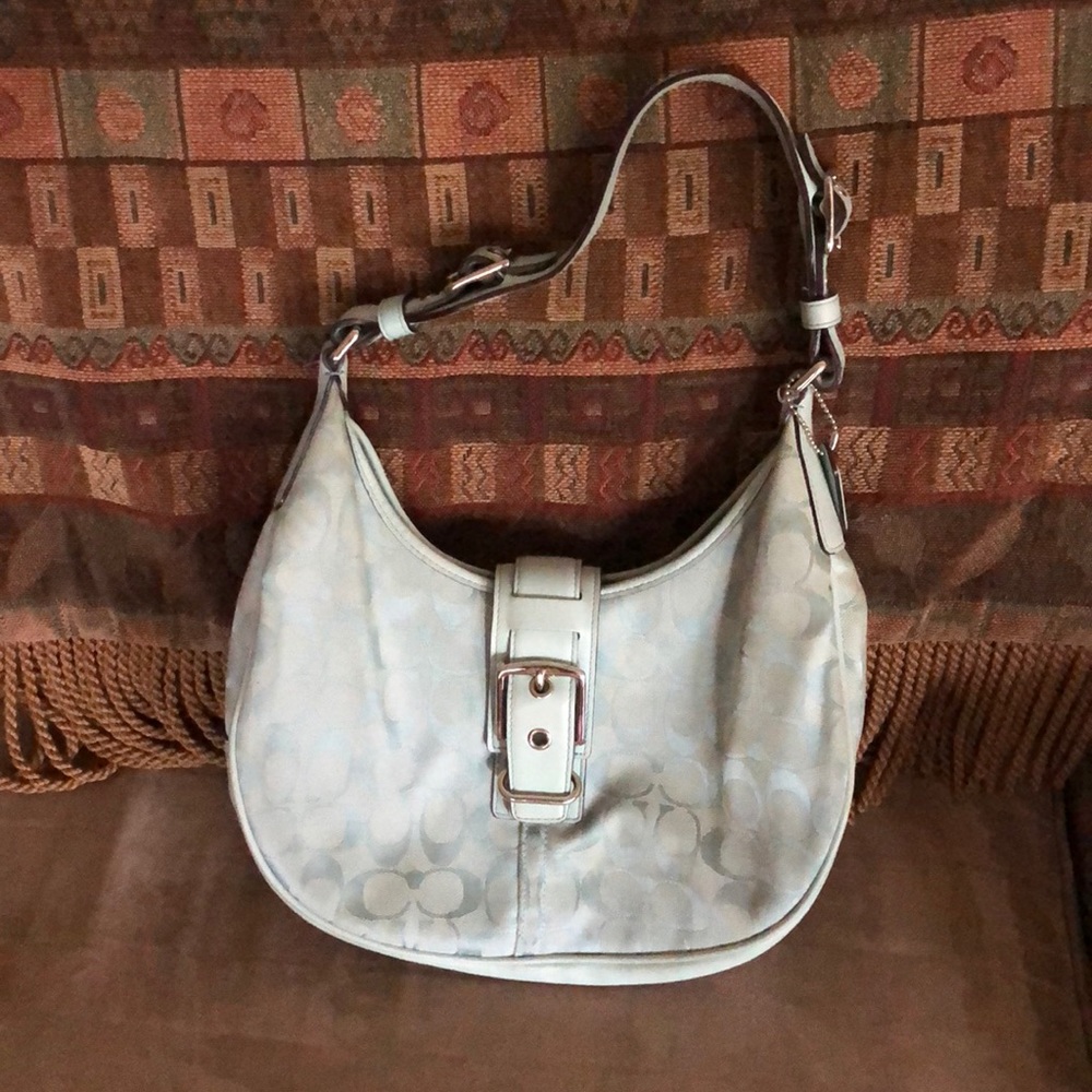 Genuine Coach Purse-Light Blue